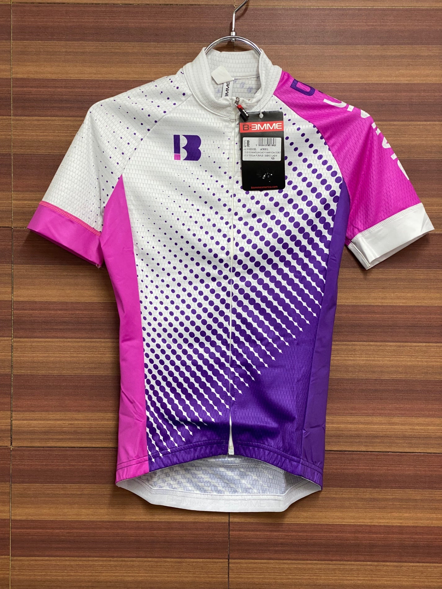 HO949 ビエンメ BIEMME 16SS TEKNO JERSEY サイクルジャージ LADY PURPLE パープル XS