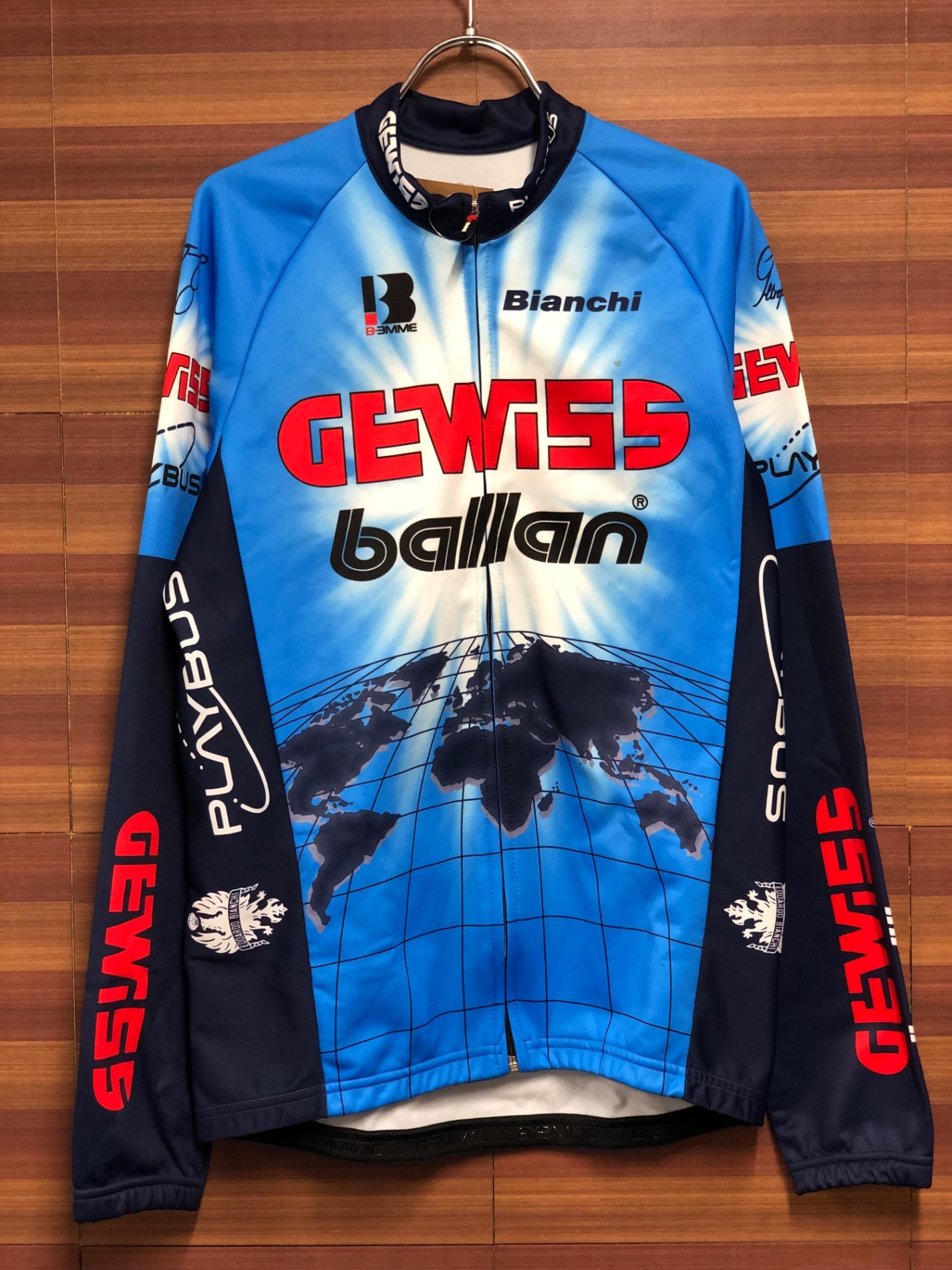 HO943 ビエンメ BIEMME TEAM12 Gewiss Ballan LS JERSEY サイクルジャージ 汚れあり 色区別なし XL