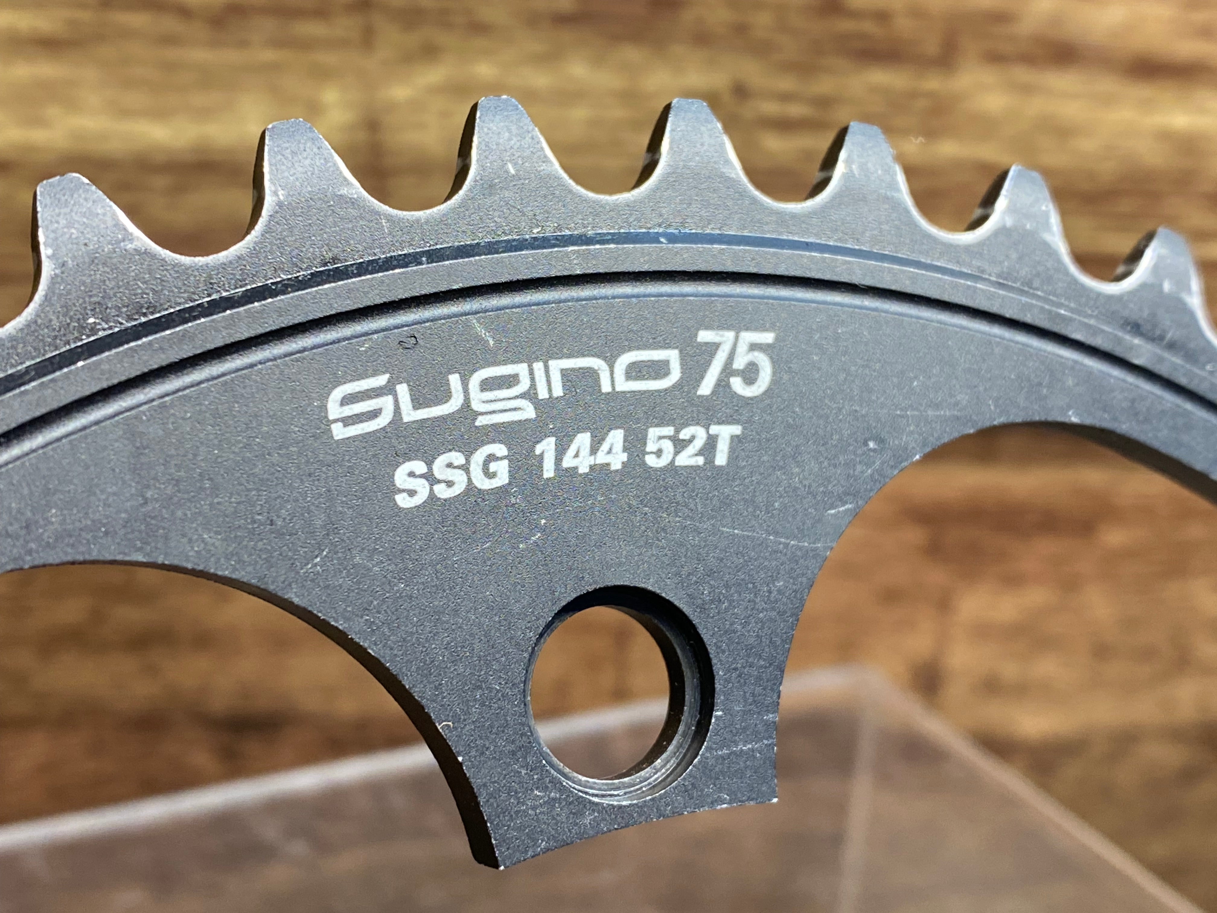 HC889 スギノ SUGINO 75 チェーンリング 52T PCD144 黒