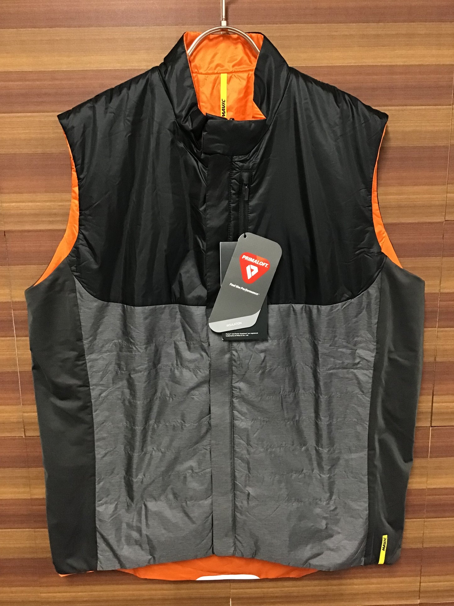 HO227 マビック MAVIC ALLROAD INSULATE VEST サイクルベスト 黒グレー XL PERTEX Y FUSE