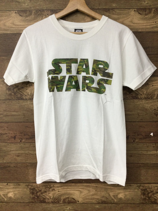 FC739 ナリフリ narifuri Tシャツ T-shirts スターウォーズ STAR WARS S 白 カモフラ