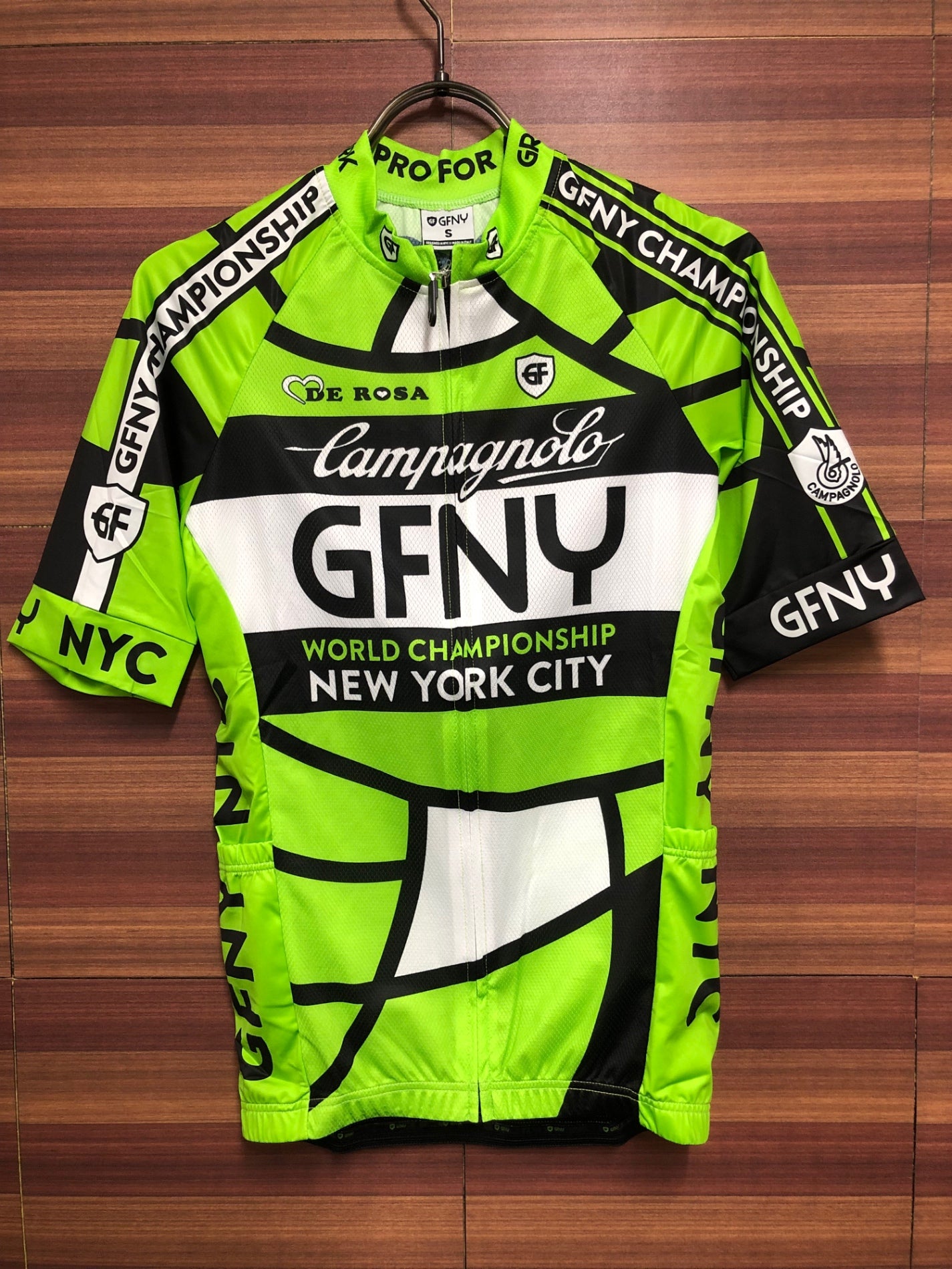 HO883 ビエンメ BIEMME 2017 GRAN FONDO NY SS JERSEY サイクルジャージ グリーン S