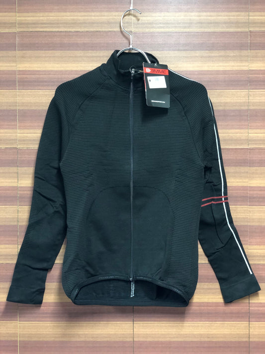 HO908 ビエンメ BIEMME17AW SEAMLESS LS JERSEY サイクルジャージ BLACK 黒 M/L