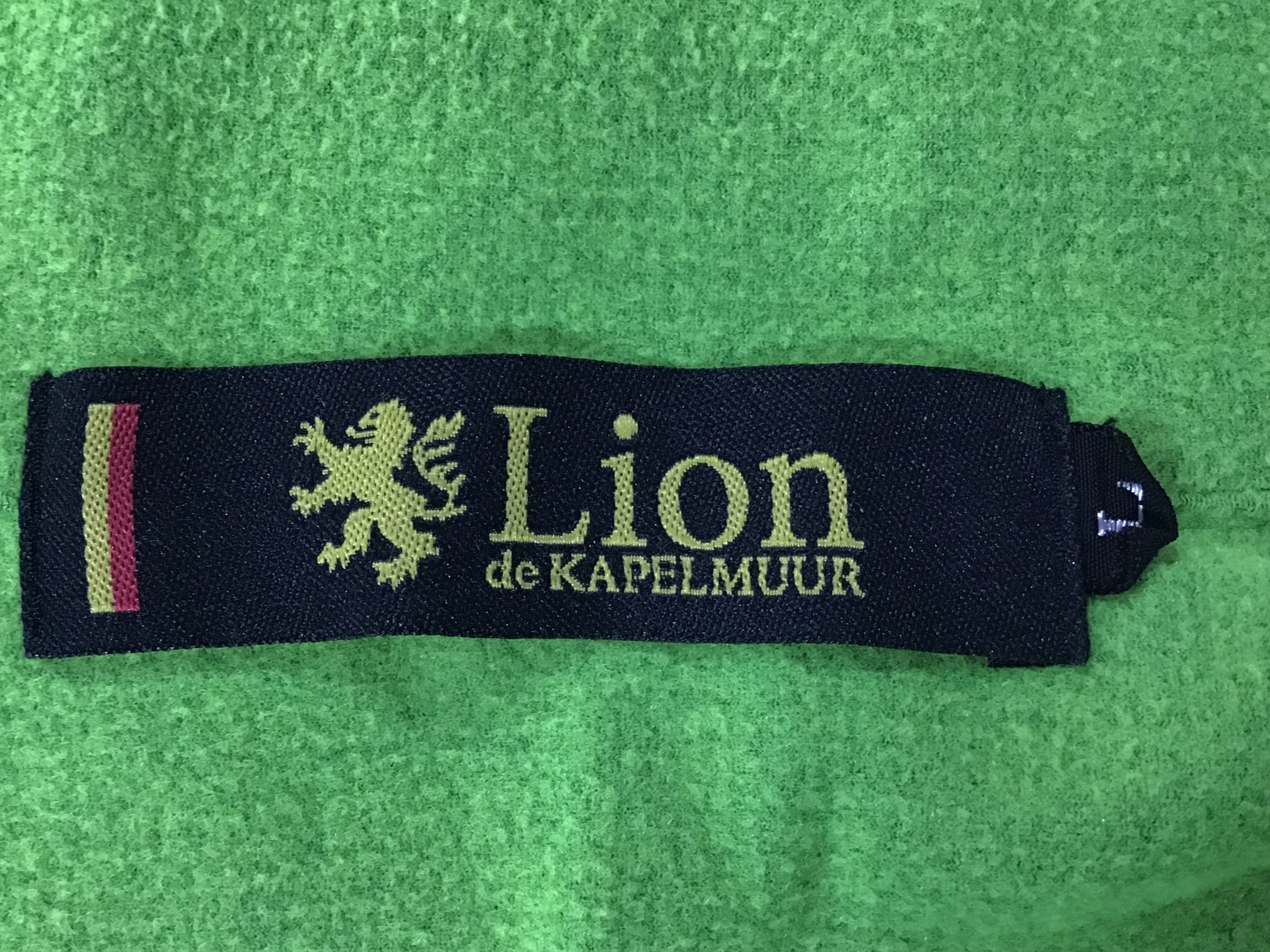 GD971 リオンドカペルミュール Lion de kapelmuur 長袖 裏起毛 サイクルジャケット 黒 紺 L