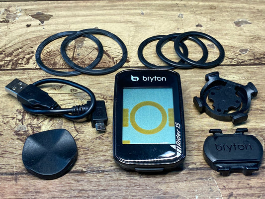 GU097 ブライトン BRYTON rider 15 サイクルコンピュータ ケイデンスセンサー付属 動作確認済
