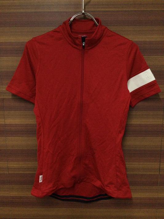 GU393 ラファ RAPHA WOMEN’S CLASSIC JERSEY 半袖 サイクルジャージ 赤 S ※ほつれ有