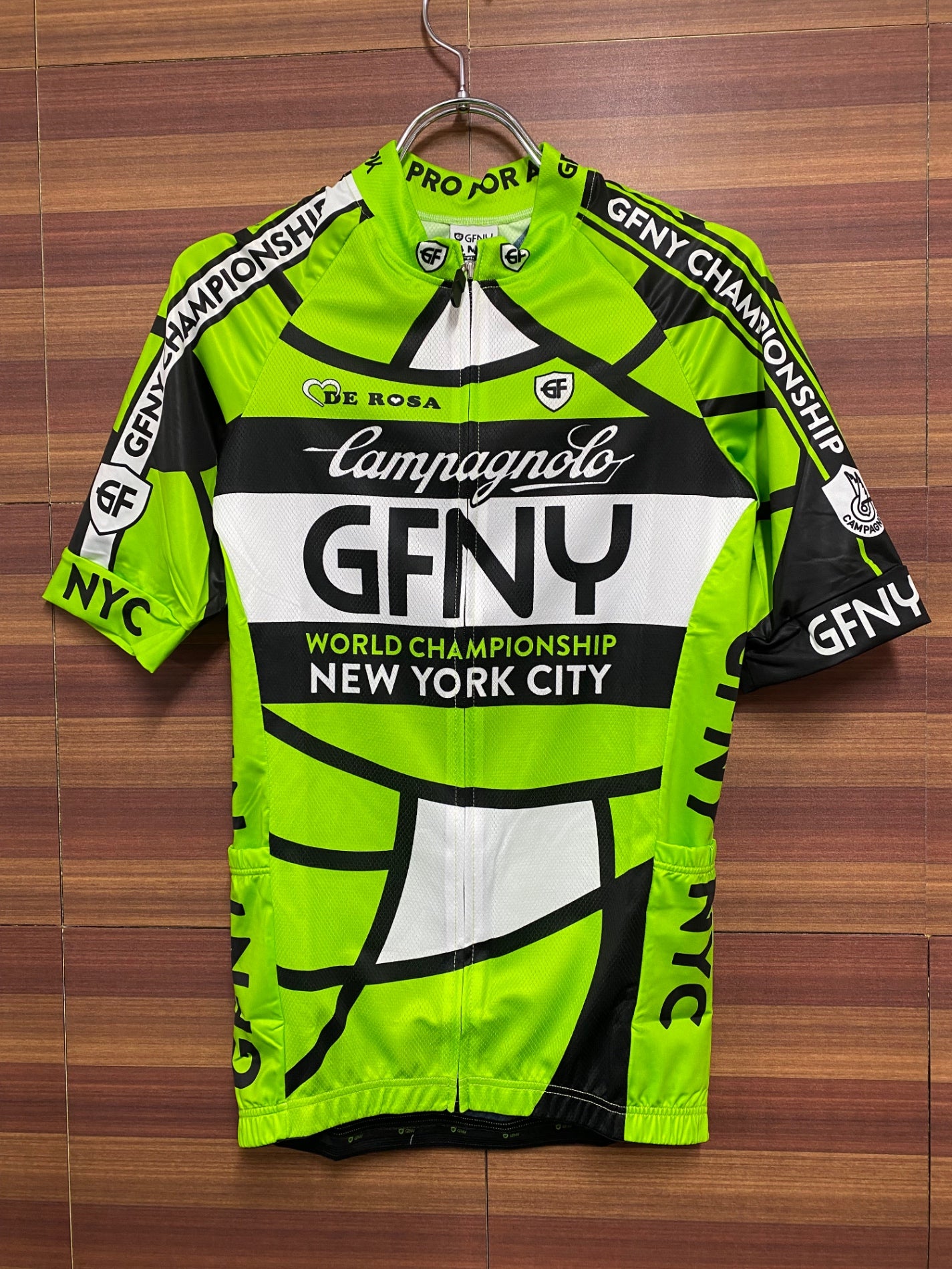 HO891 ビエンメ BIEMME 2017 GRAN FONDO NY SS JERSEY サイクルジャージ グリーン M