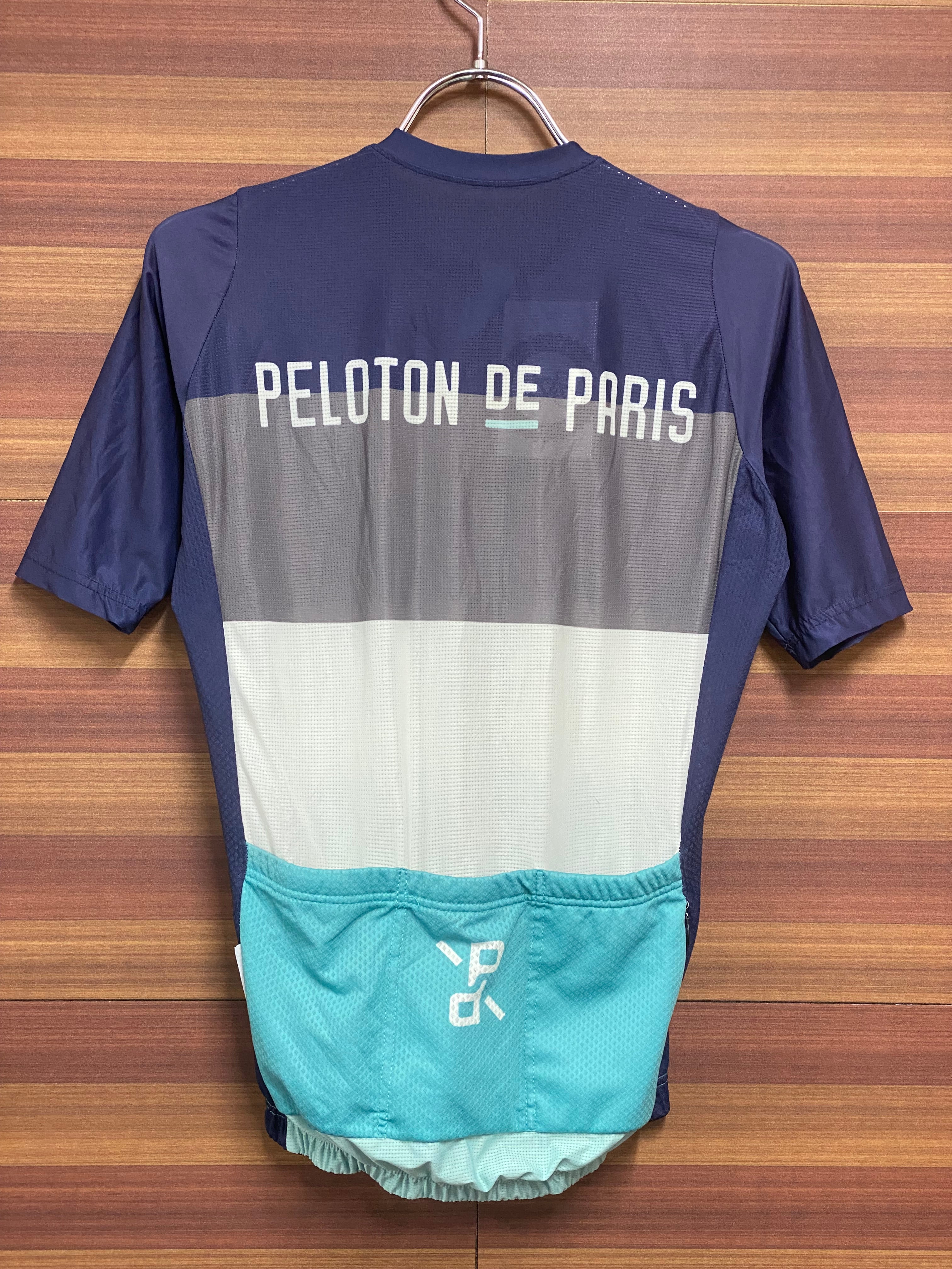 HI118 プロトンドパリ PELOTON DE PARIS 半袖 サイクルジャージ 紺 XS