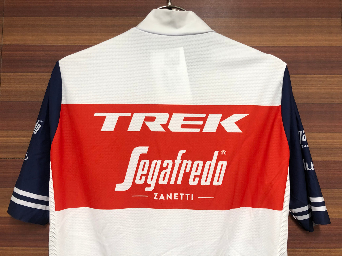 GZ461 サンティーニ Santini 半袖 サイクルジャージ 白 S TREK Segafredo ※汚れ