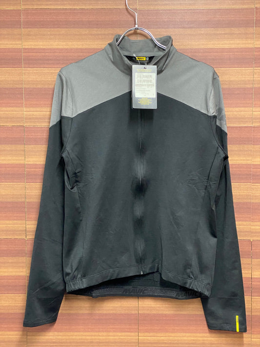 HO278 マビック MAVIC COSMIC LS PLAIN JERSEY 長袖サイクルジャージ 黒 M 裏起毛