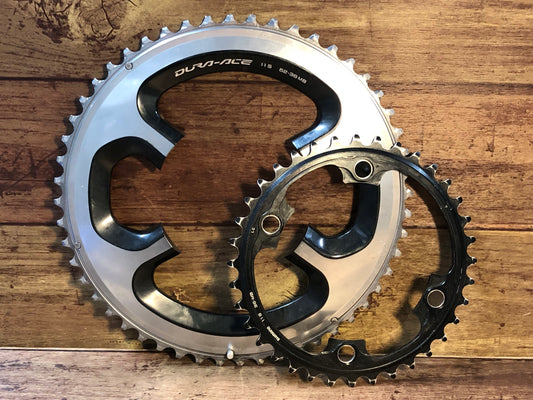 HD572 シマノ SHIMANO デュラエース DURA-ACE FC-9000用 チェーンリング 52-36T ※歯先に消耗あり、ボルトなし