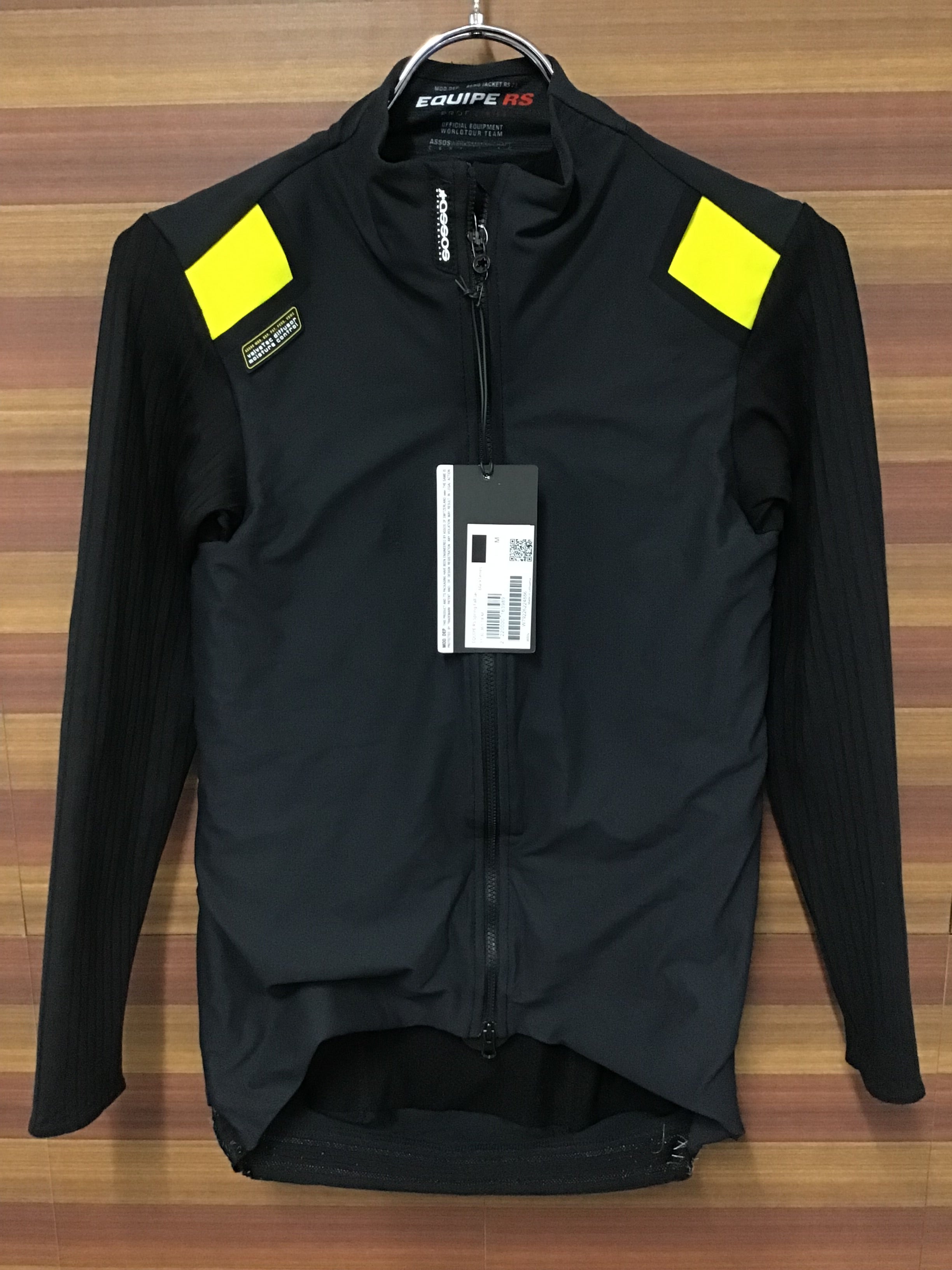 GY770 アソス Assos EQUIPE RS Spring Fall Jacket 長袖 サイクルジャケット 黒 M