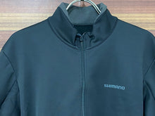 画像をギャラリービューアに読み込む, GS096 シマノ SHIMANO 長袖 裏起毛 サイクルジャージ アジアLサイズ ブラック
