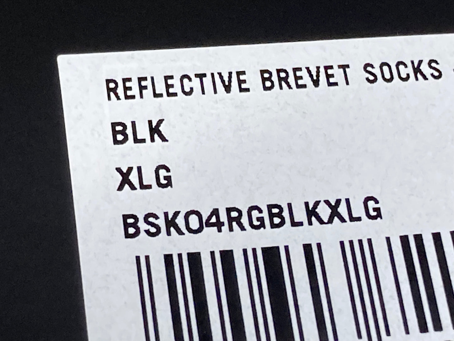 HN026 ラファ Rapha REFLECTIVE BREVET SOCKS ソックス 黒 XL