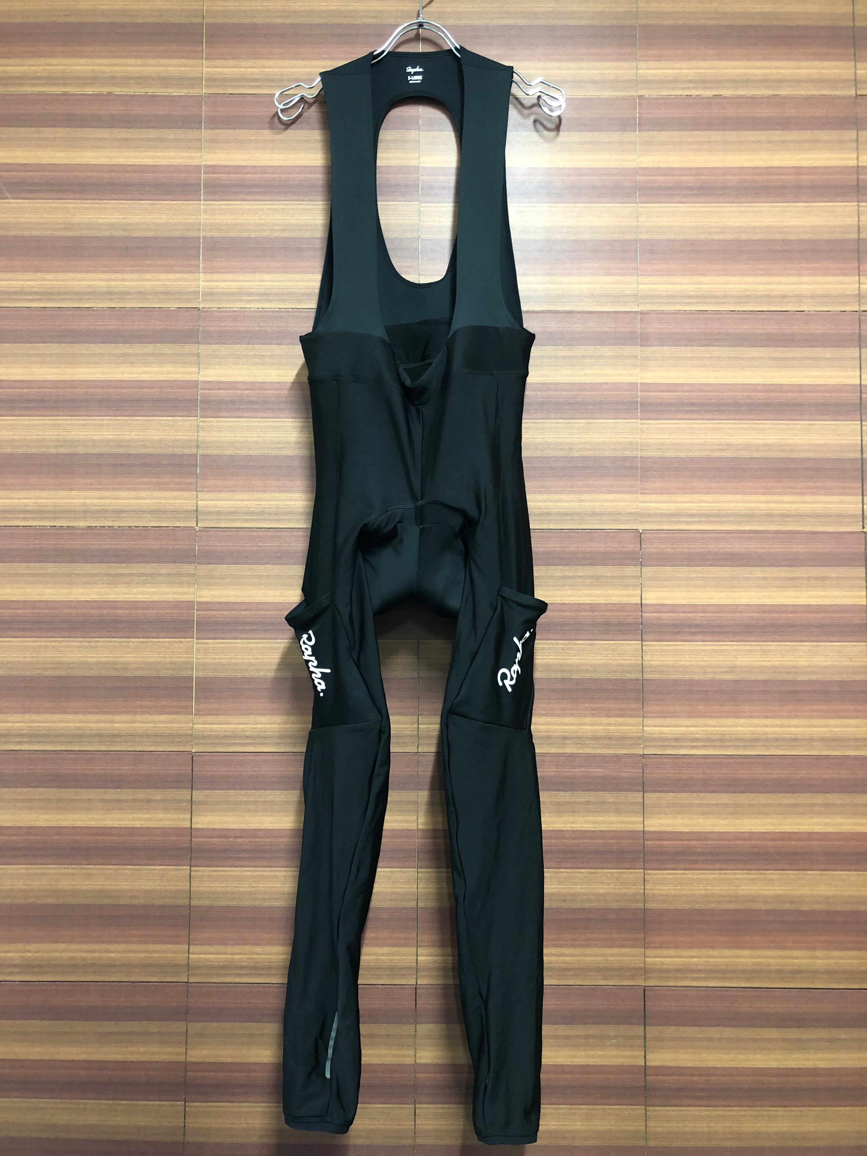 HN502 ラファ Rapha CORE CARGO WINTER TIGHTS WITH PAD 黒 XL 裏起毛 ※スレあり