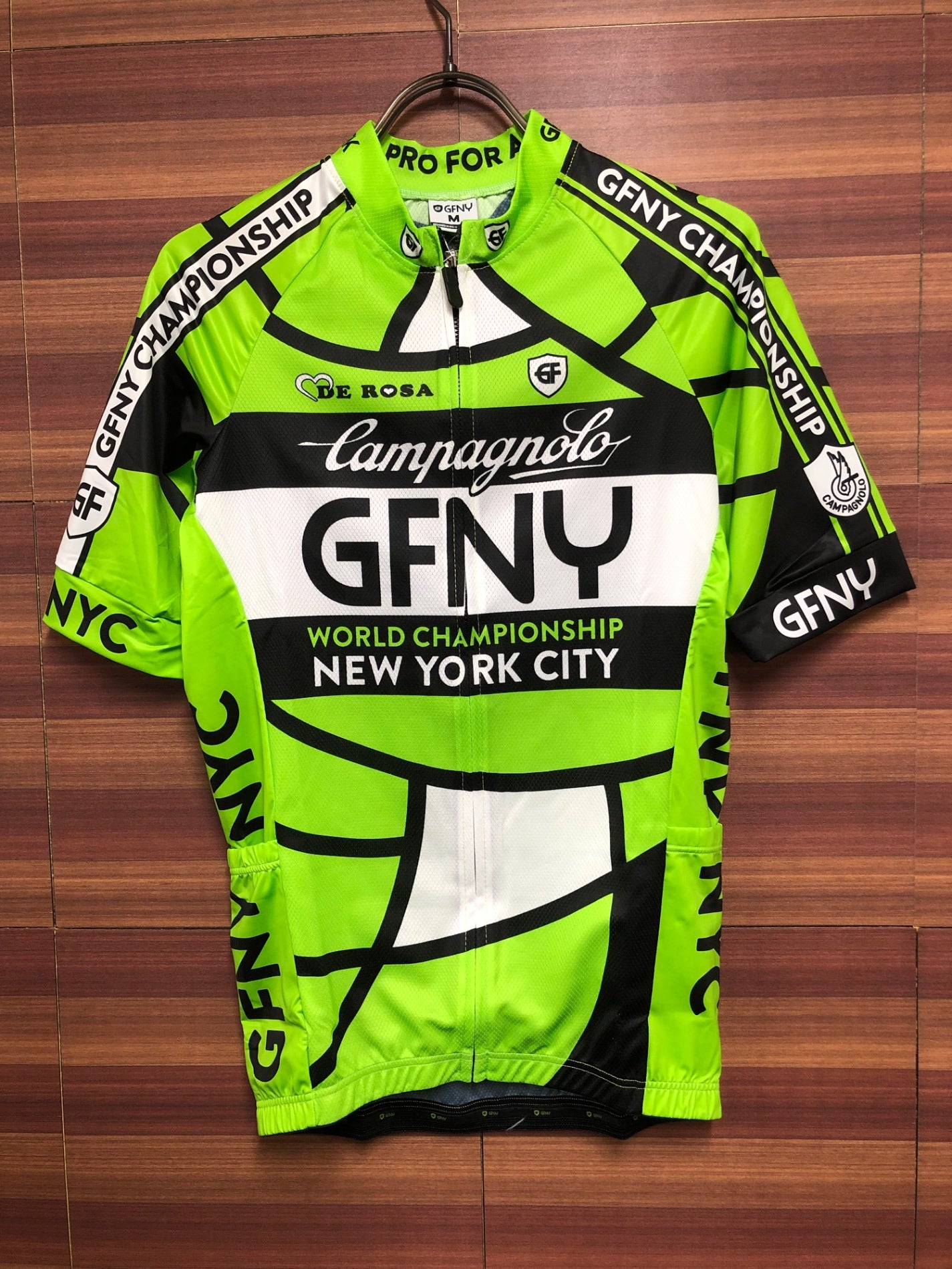 HO887 ビエンメ BIEMME 2017 GRAN FONDO NY SS JERSEY サイクルジャージ グリーン M