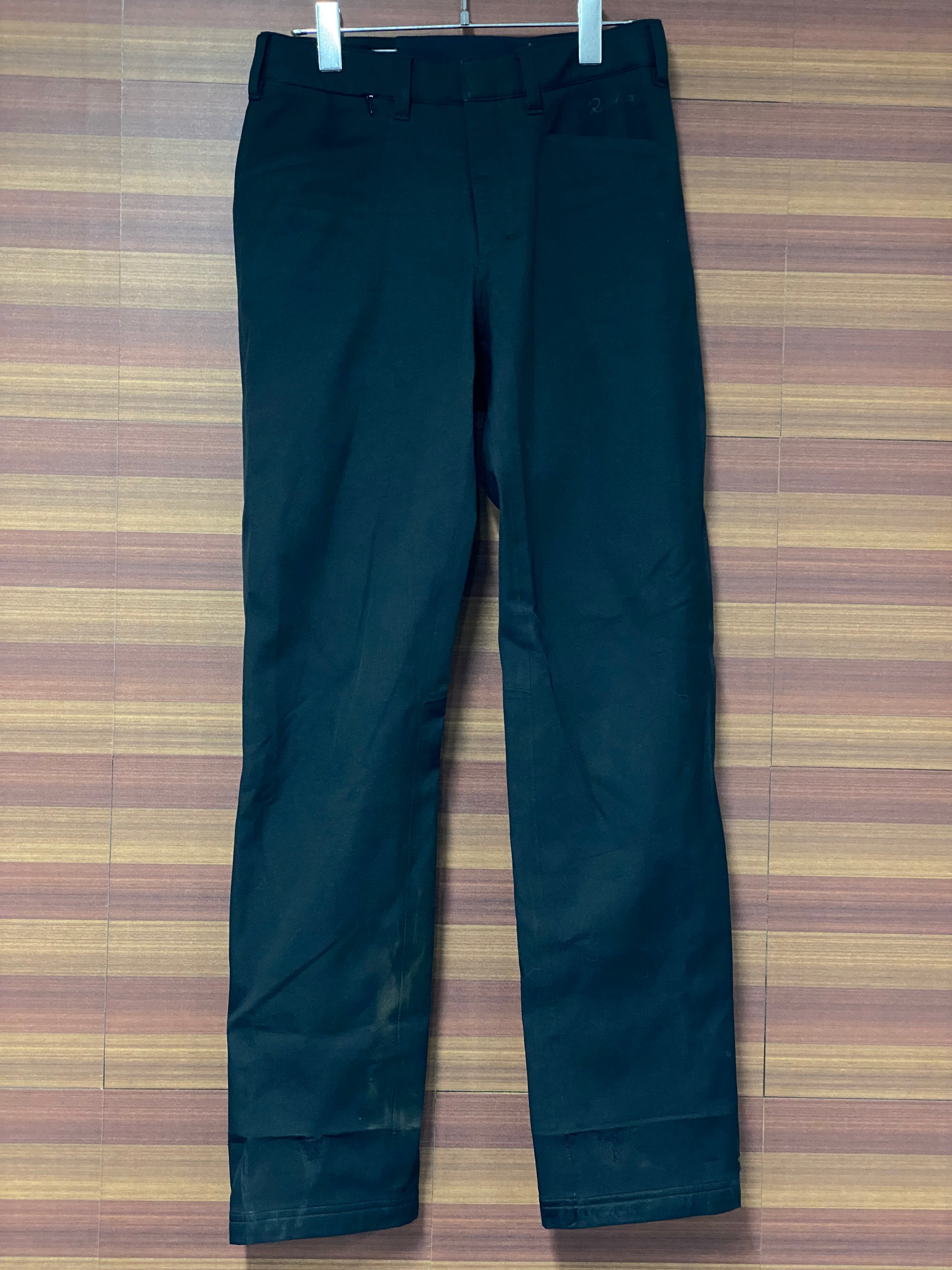 GN697 ラファ Rapha SOFTSHELL TROUSERS サイクルパンツ 黒 W28 L32 裾