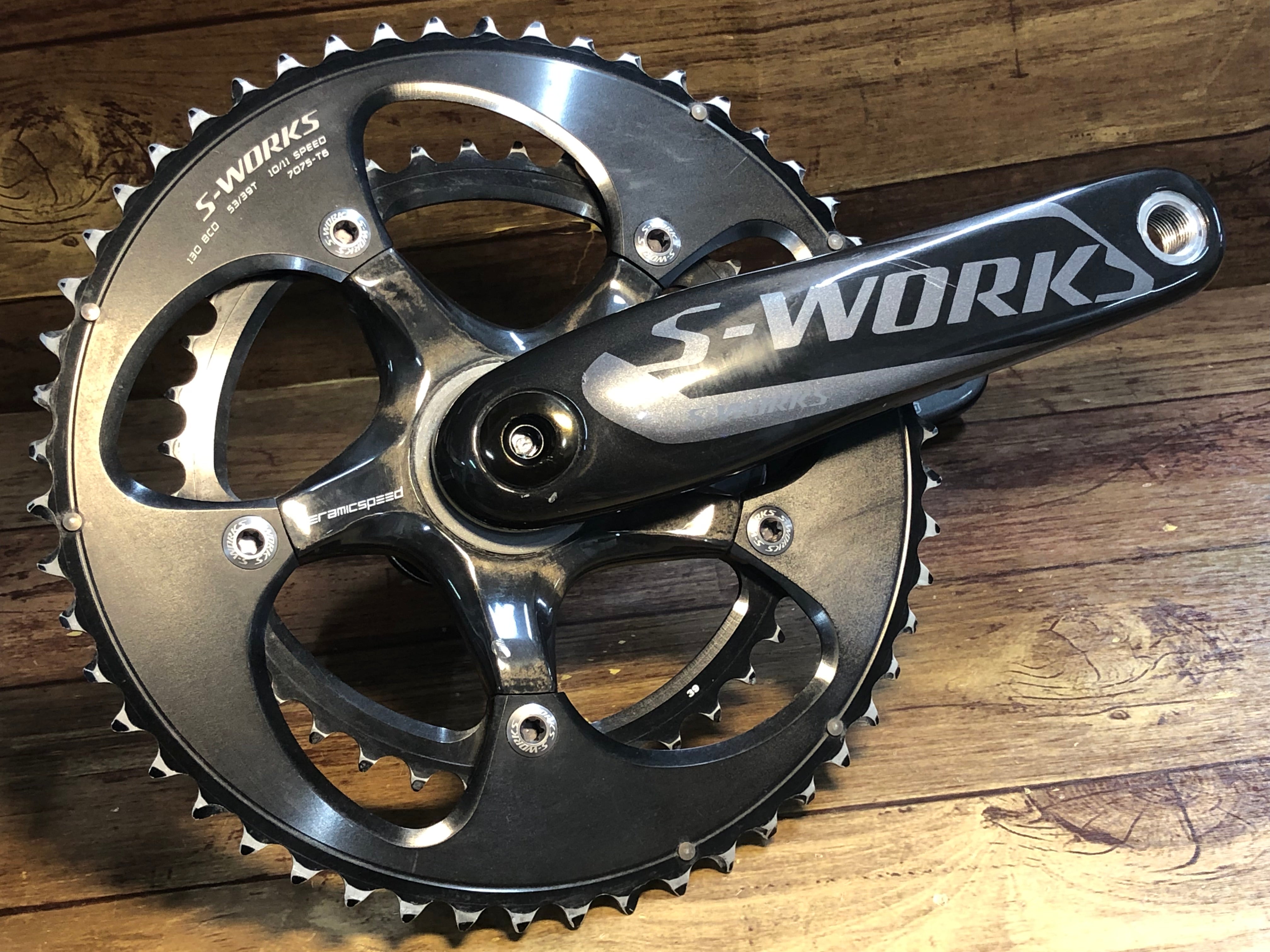 HE168 スペシャライズド S-WORKS CARBON FACT クランクセット BB30 53/39T 10-11S 172.5mm