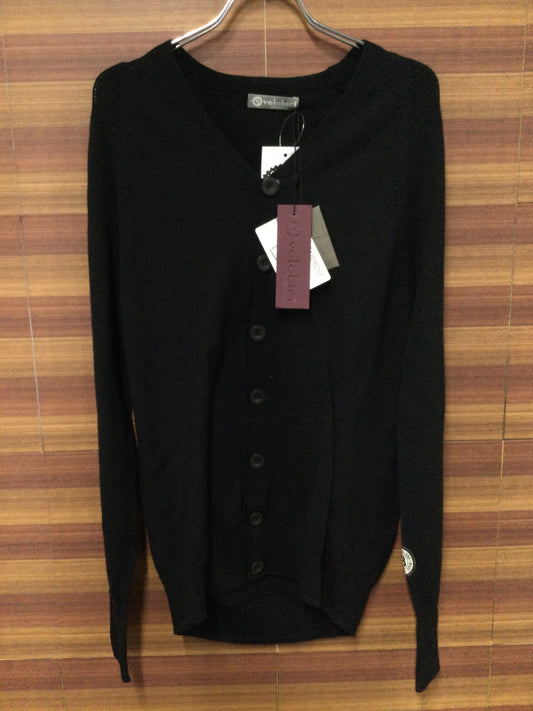 HM288 VELOBICI ヴェロビチ Lombardy High Button Cardigan 黒 S