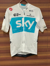 画像をギャラリービューアに読み込む, GT320 カステリ CASTELLI 半袖 サイクルジャージ Team SKY 白 ※破れあり サイズ不明 タグカット

