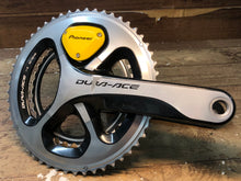 画像をギャラリービューアに読み込む, GQ316 シマノ SHIMANO デュラエース DURA-ACE FC-9000 クランクセット パイオニア両側計測パワメ 170ｍｍ 52-36T ※通信確認済、傷
