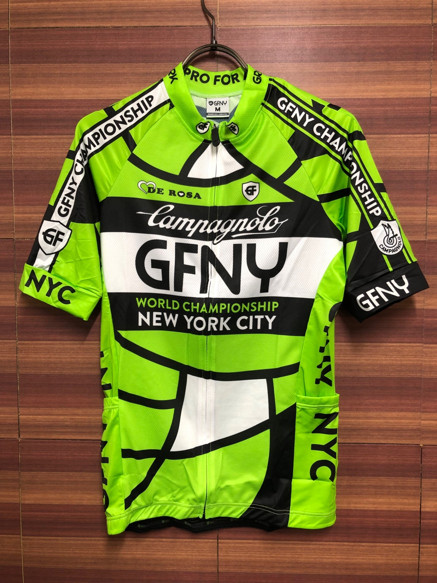 HO889 ビエンメ BIEMME 2017 GRAN FONDO NY SS JERSEY サイクルジャージ グリーン M