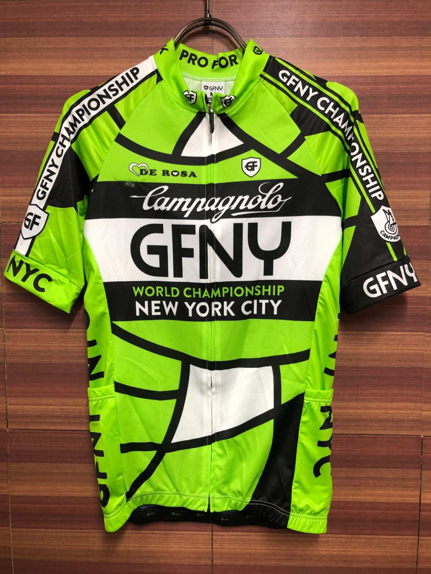 HO888 ビエンメ BIEMME 2017 GRAN FONDO NY SS JERSEY サイクルジャージ グリーン M