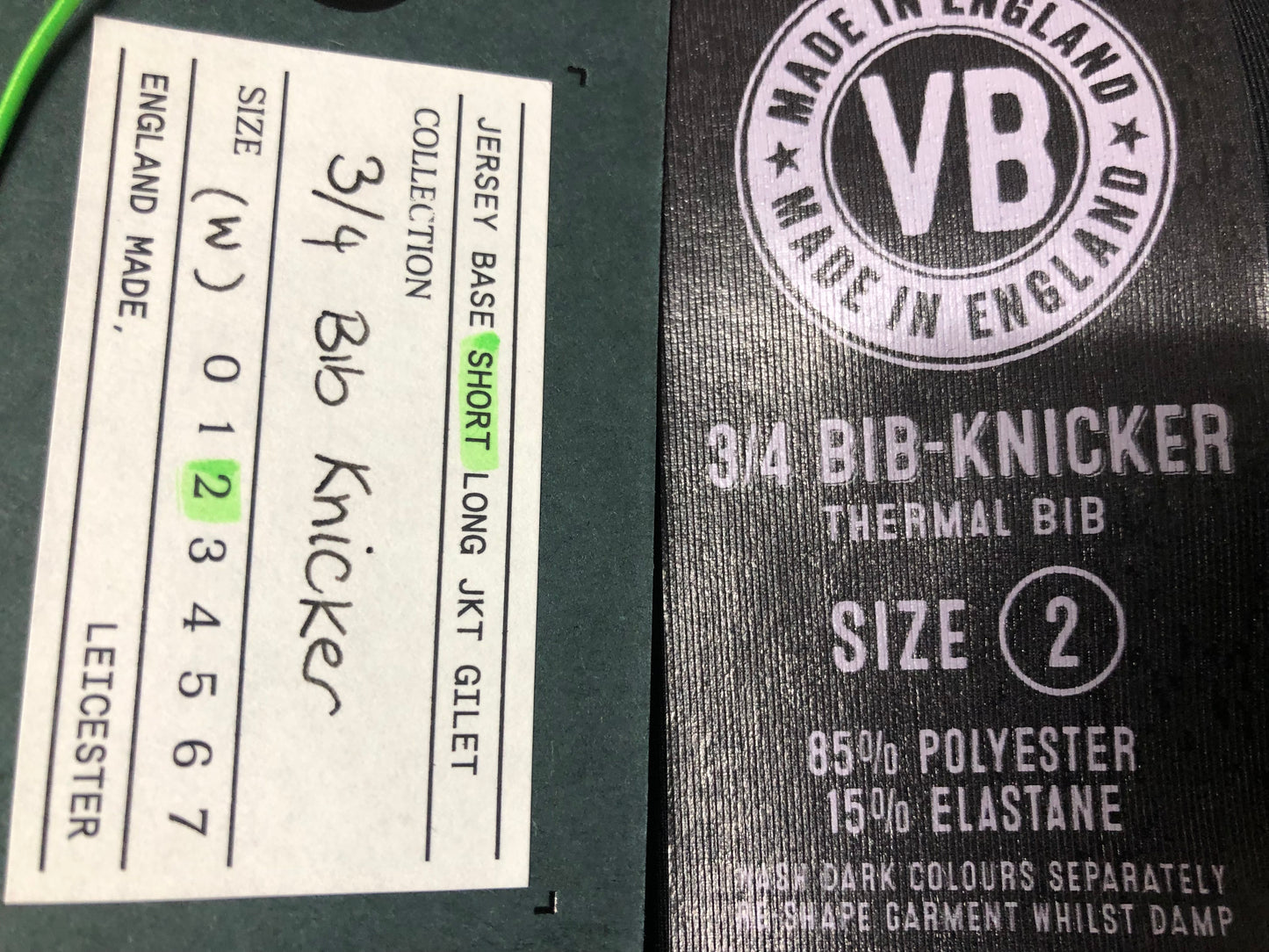 HM245 VELOBICI ヴェロビチ 3/4 Thermal Bib Knickers ビブニッカ― Women 黒 WXS