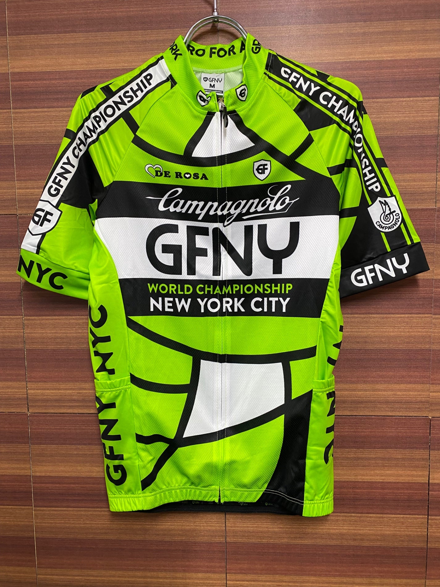 HO892 ビエンメ BIEMME 2017 GRAN FONDO NY SS JERSEY サイクルジャージ グリーン M