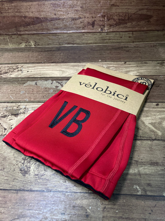 HM306 VELOBICI ヴェロビチ Zip Thermal Legwarmers レッグウォーマー Velvet Red 赤 M