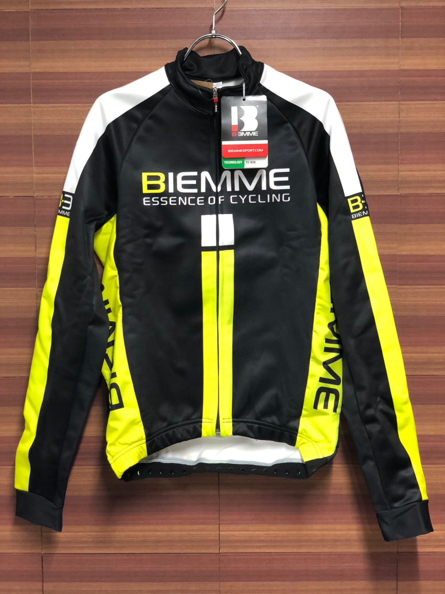 HO922 ビエンメ BIEMME 16AW IDENTITY JACKET サイクルジャケット BK/YEL/WHT Black/Yellow S