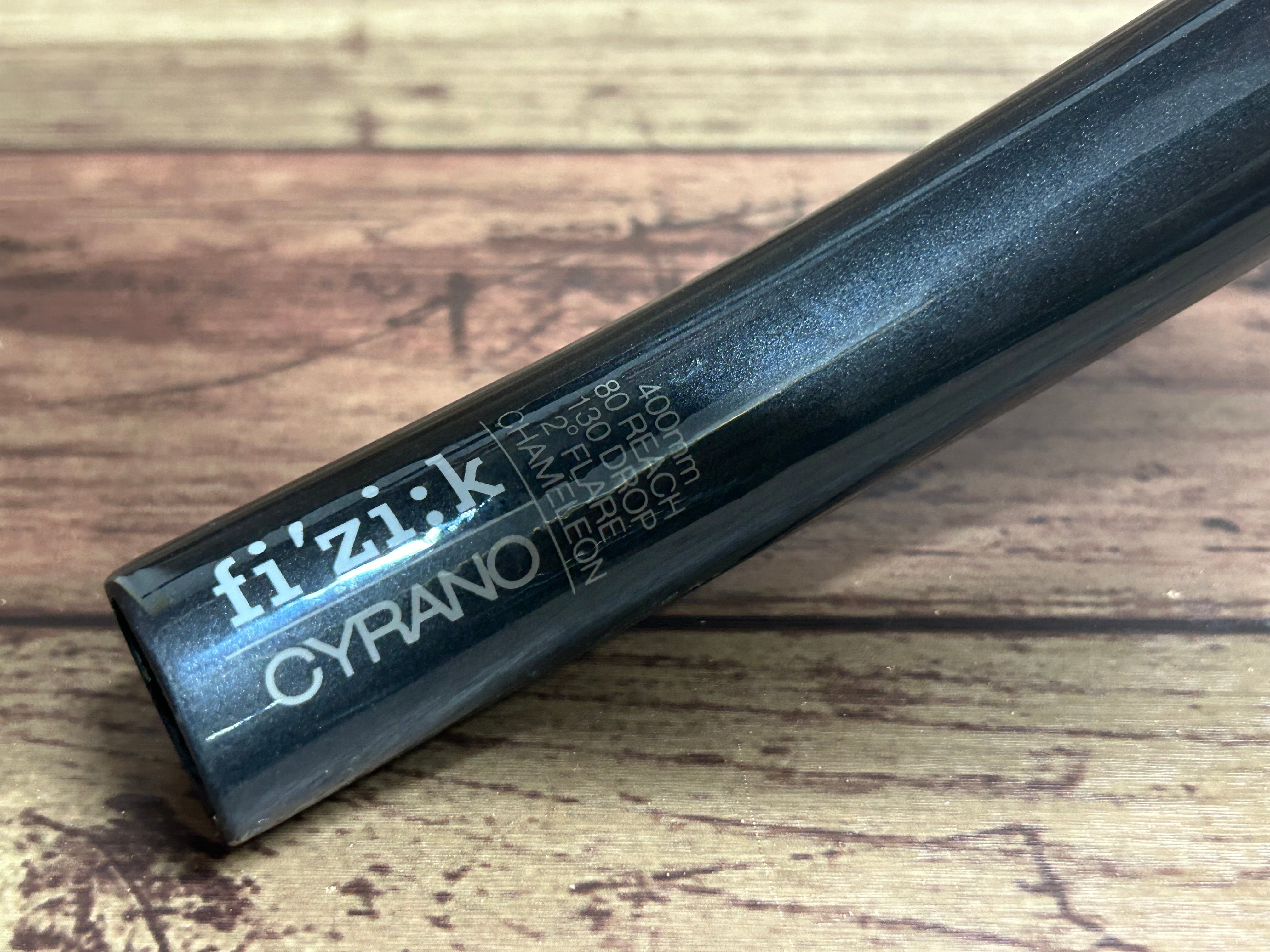 HD975 フィジーク fizik CYRANO R1 ドロップハンドル カーボン Φ31.8 ブラケットC-C400mm ※クランプ痕