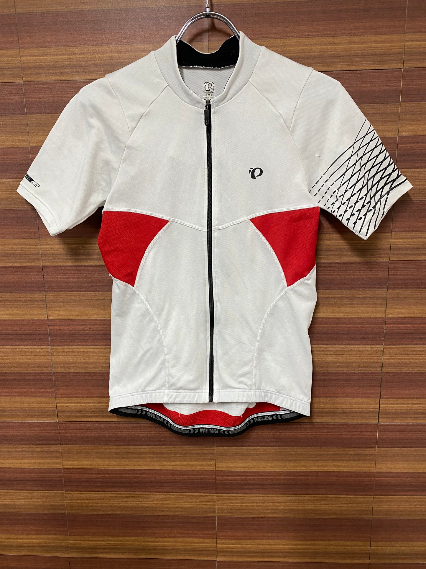 GE793 パールイズミ PEARL iZUMi 半袖 サイクルジャージ 白 M ※汚れあり