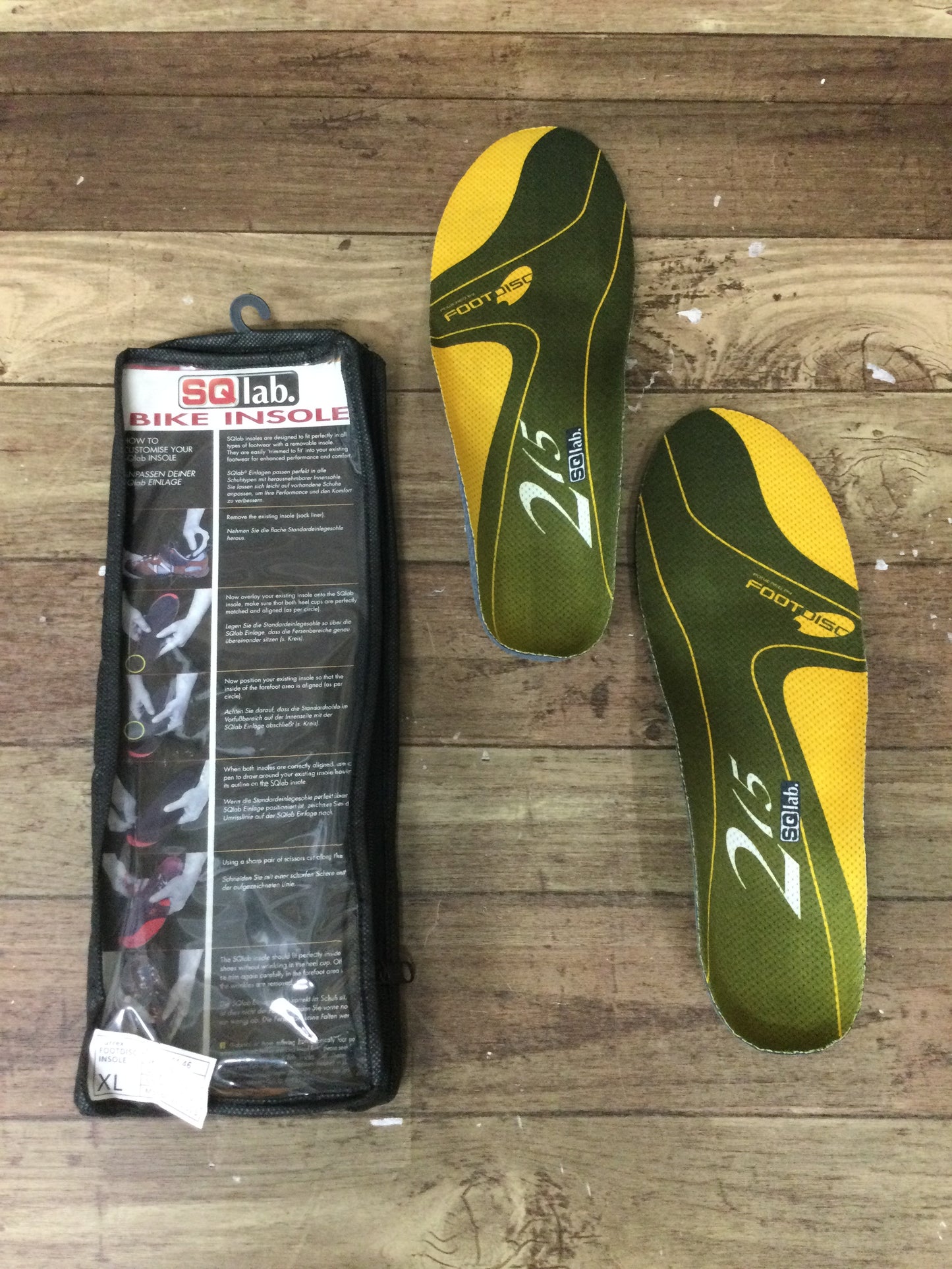 FQ677 SQ lab BIKE INSOLE インソール 215 XL