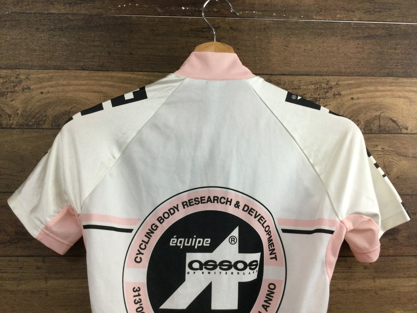 FZ919 アソス assos エキップ equipe 半袖 サイクルジャージ XS 白ピンク