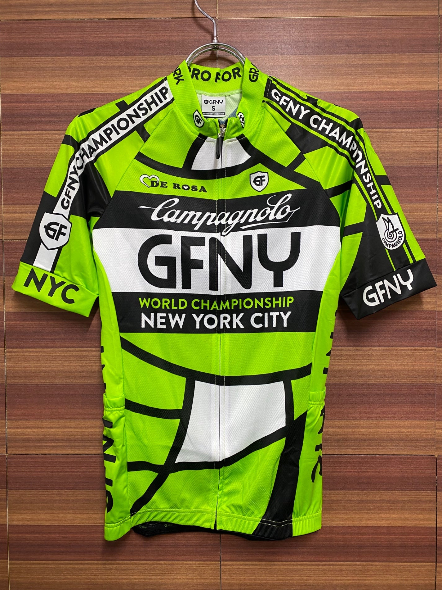 HO886 ビエンメ BIEMME 2017 GRAN FONDO NY SS JERSEY サイクルジャージ グリーン S