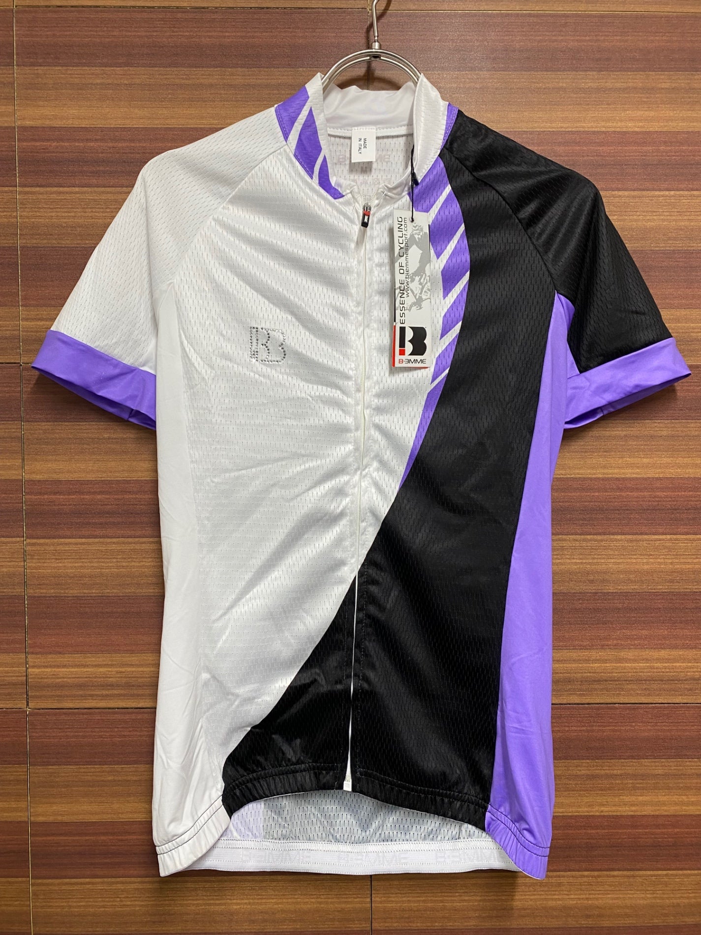 HO995 ビエンメ BIEMME 17SS ITEM TWO JERSEY サイクルジャージLADY Purple パープル M