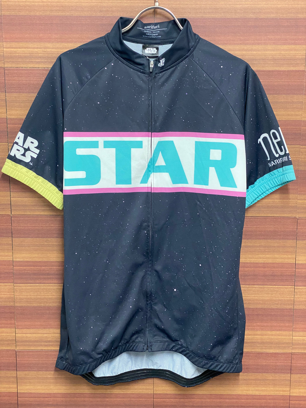 GX847 ナリフリ narifuri 半袖 サイクルジャージ 黒 L NRSW-1