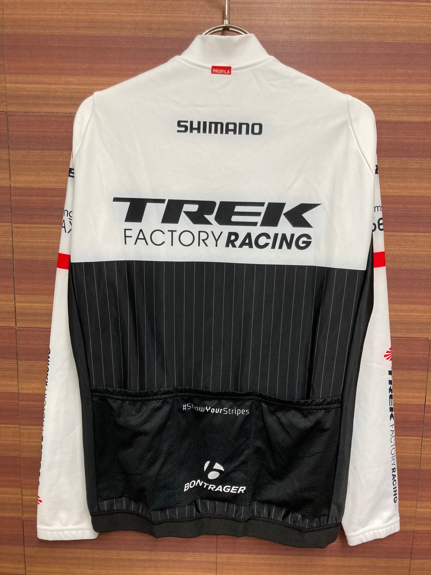 GC434 ボントレガー BONTRAGER トレック TREK レディース 裏起毛 長袖 サイクルジャージ 白黒 M