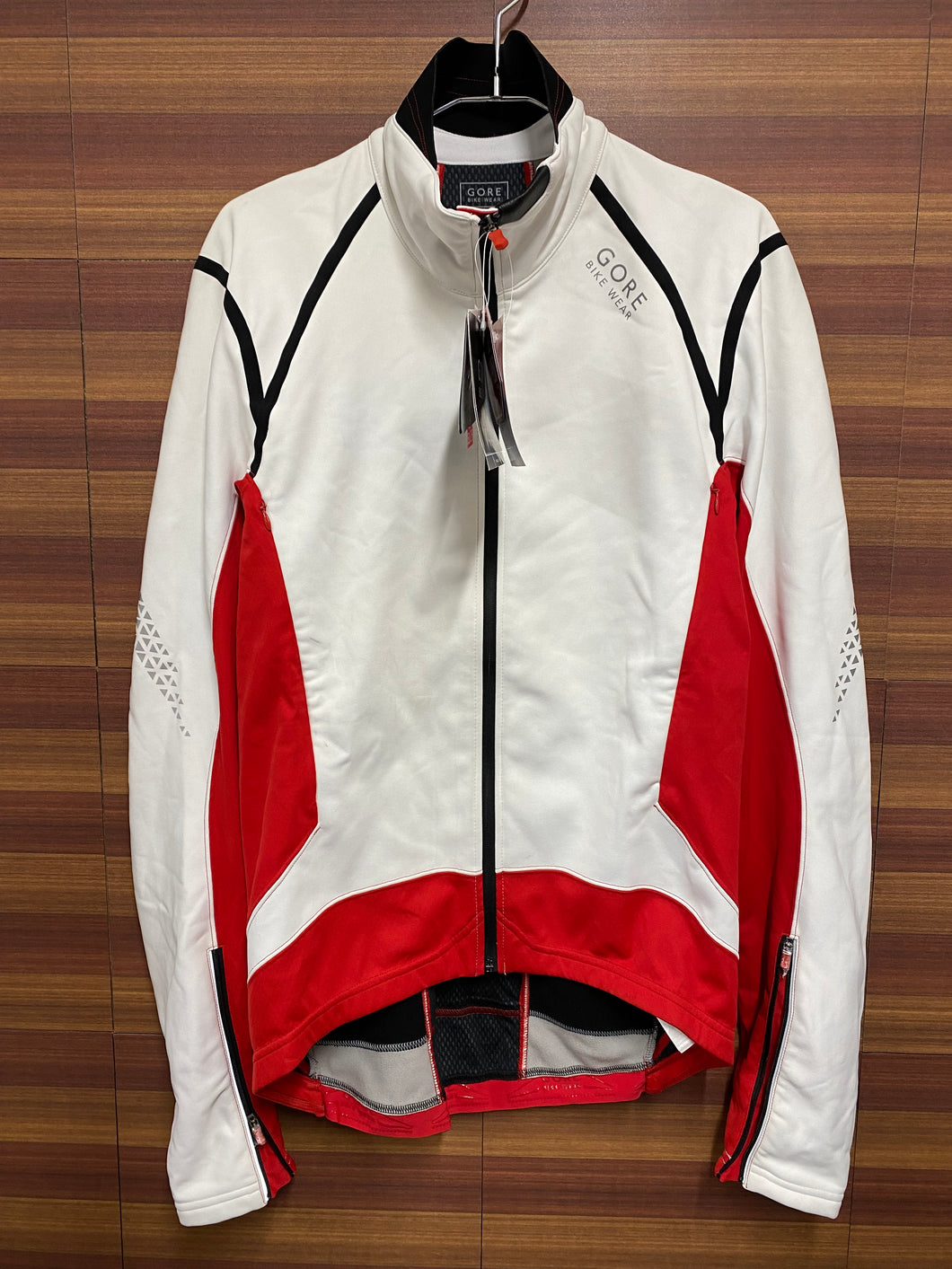 GI245 ゴアバイクウェア GORE BIKE WEAR XENON 20 長袖サイクルジャケット 赤白 M