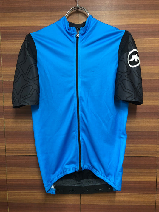 HM021 アソス assos XC short sleeve jersey 半袖サイクルジャージ 青黒 S