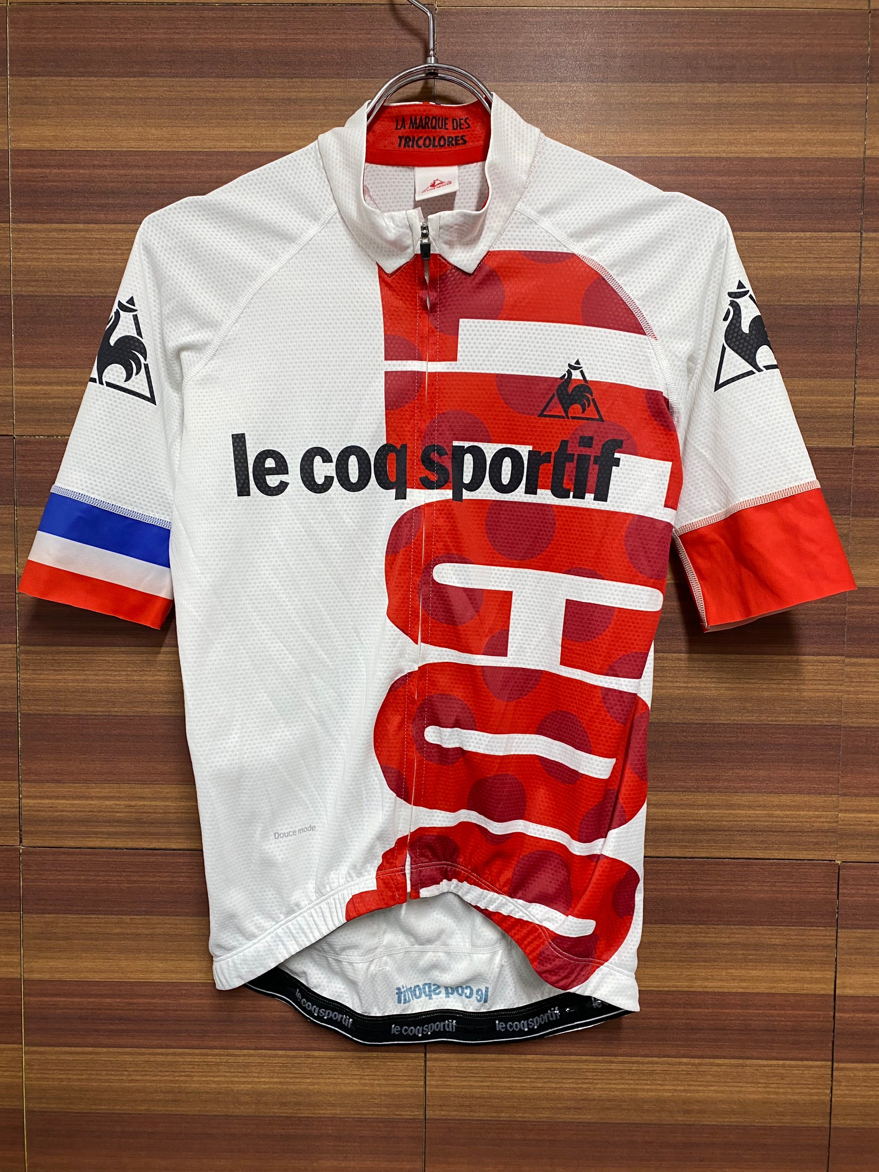 HM104 ルコックスポルティフ le coq sportif 半袖 サイクルジャージ 赤