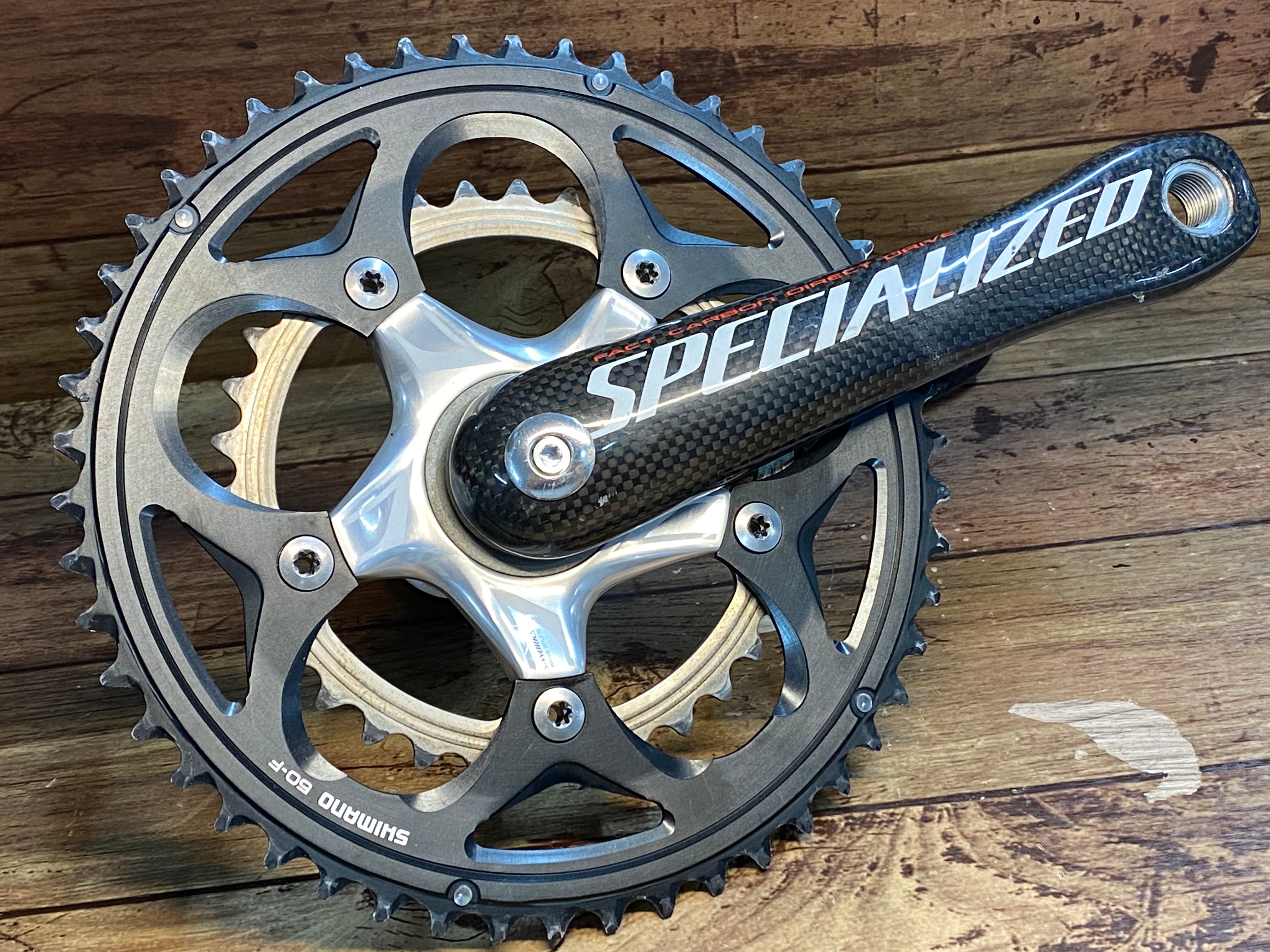 HB494 スペシャライズド SPECIALIZED カーボン クランクセット 170mm 50-34T SHIMANO アウターチェーンリング
