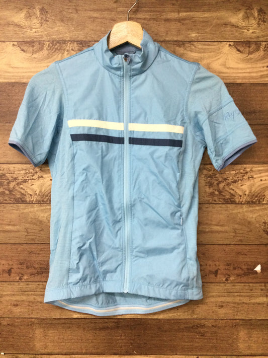 FP587 ラファ Rapha WOMENS WINDBLOCK BREVET JERSEY 半袖 サイクルジャージ XS 青 レディース