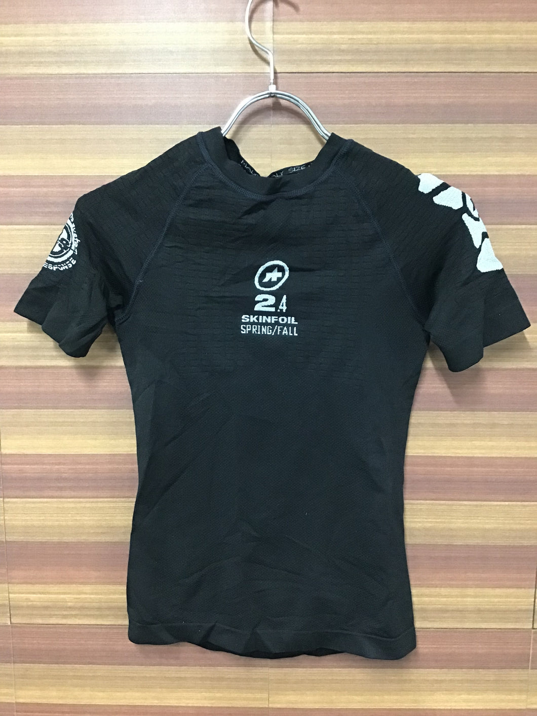 GR727 アソス assos スキンフォイル SKINFOIL 2.4 半袖 ベースレイヤー 黒 0