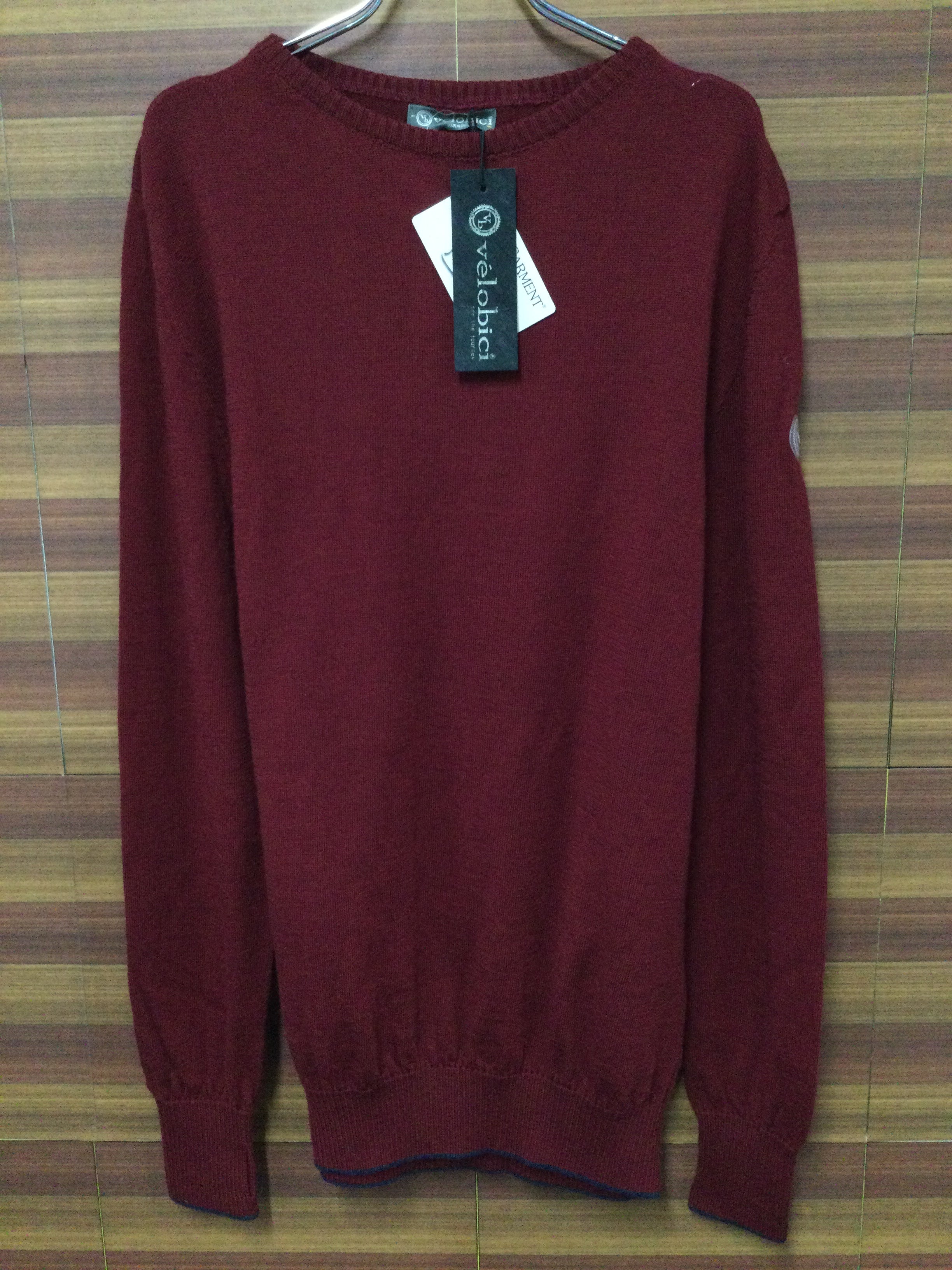 HM289 VELOBICI ヴェロビチ Milano Crew Neck Red 赤 L