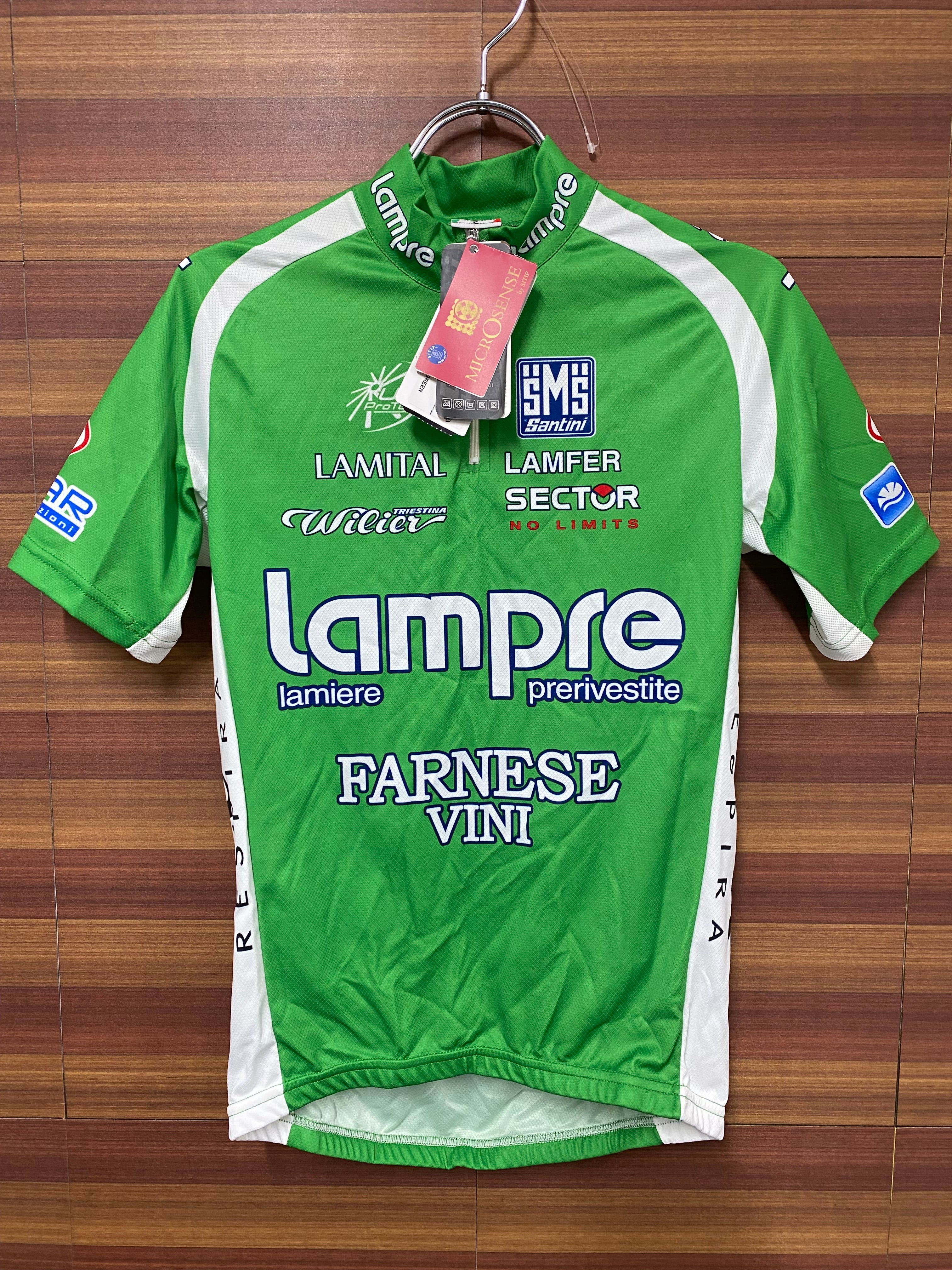 HF996 サンティーニ Santini 半袖サイクルジャージ 緑 lampre S – BICI