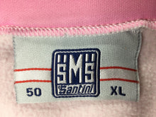 画像をギャラリービューアに読み込む, GV912 サンティーニ Santini 裏起毛 長袖 サイクルジャージ ピンク XL
