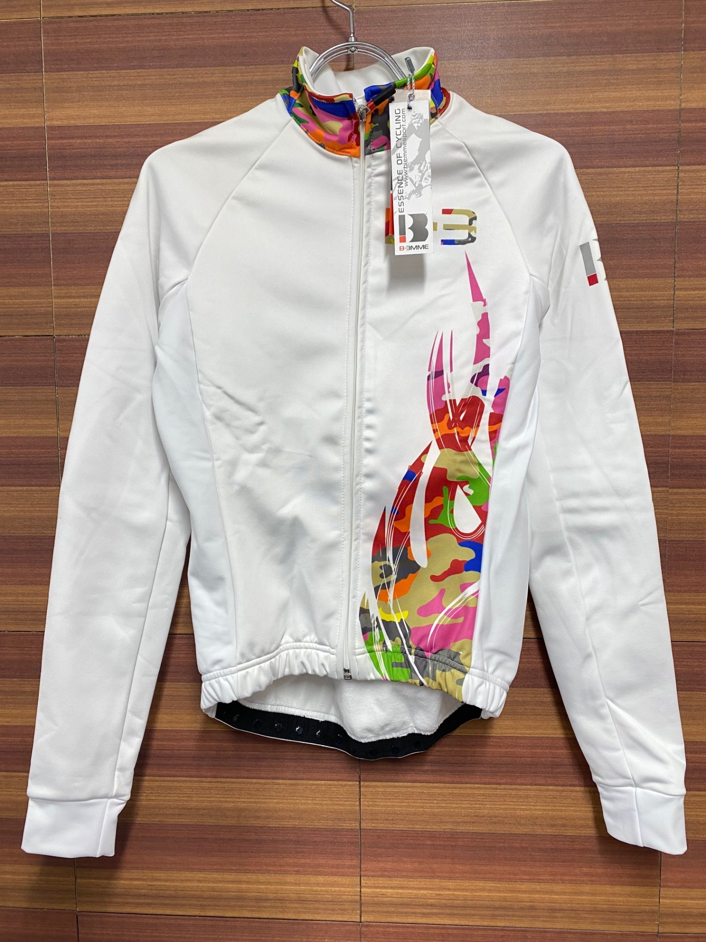 HO827 ビエンメ BIEMME 13FW Camouflame JACKET サイクルジャケット LADY WHITE 白 XS