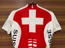 画像をギャラリービューアに読み込む, FQ074 アソス Assos スイスナショナル SWISS NATIONAL 半袖サイクルジャージ 白赤 XS
